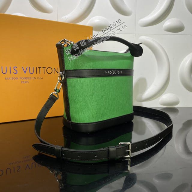 LOUIS VUITTON專櫃新款包包 路易威登Cruiser小號手袋 LV雙拉鏈牛皮手提肩背斜挎女水桶包  ydh4029